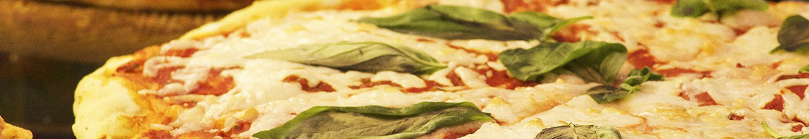 Eating Italian Pizza at Dolce Pizza restaurant in Philadelphia, PA.